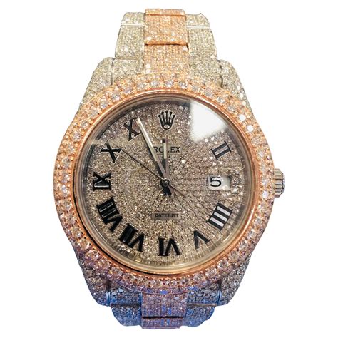 iced out replica watches|iced out rolex bezel.